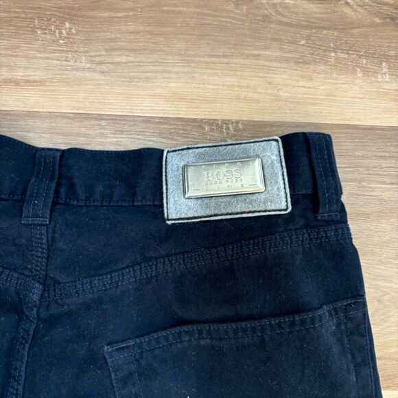 Hugo Boss Pants Mens 33 x 30 Navy Blue Alabama Brushed Plush Jeans - Picture 3 of 9